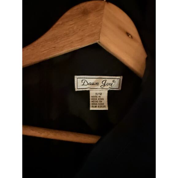 Dawn Joy Fashions Black Sleeveless Sheath Dress Size 11/12 - Picture 7 of 7